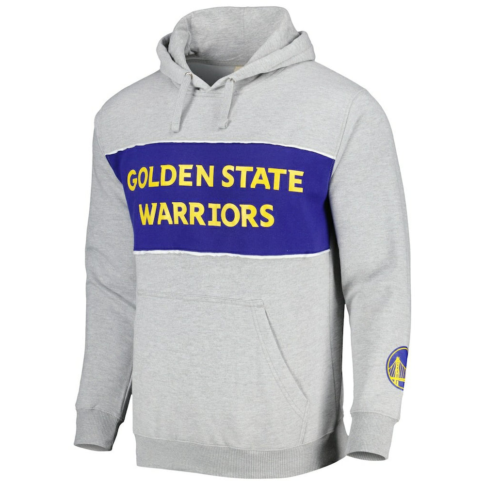 Golden State Warriors Wordmark French Terry Pullover Hoodie sale - Heather Gray | Fanatics cheap