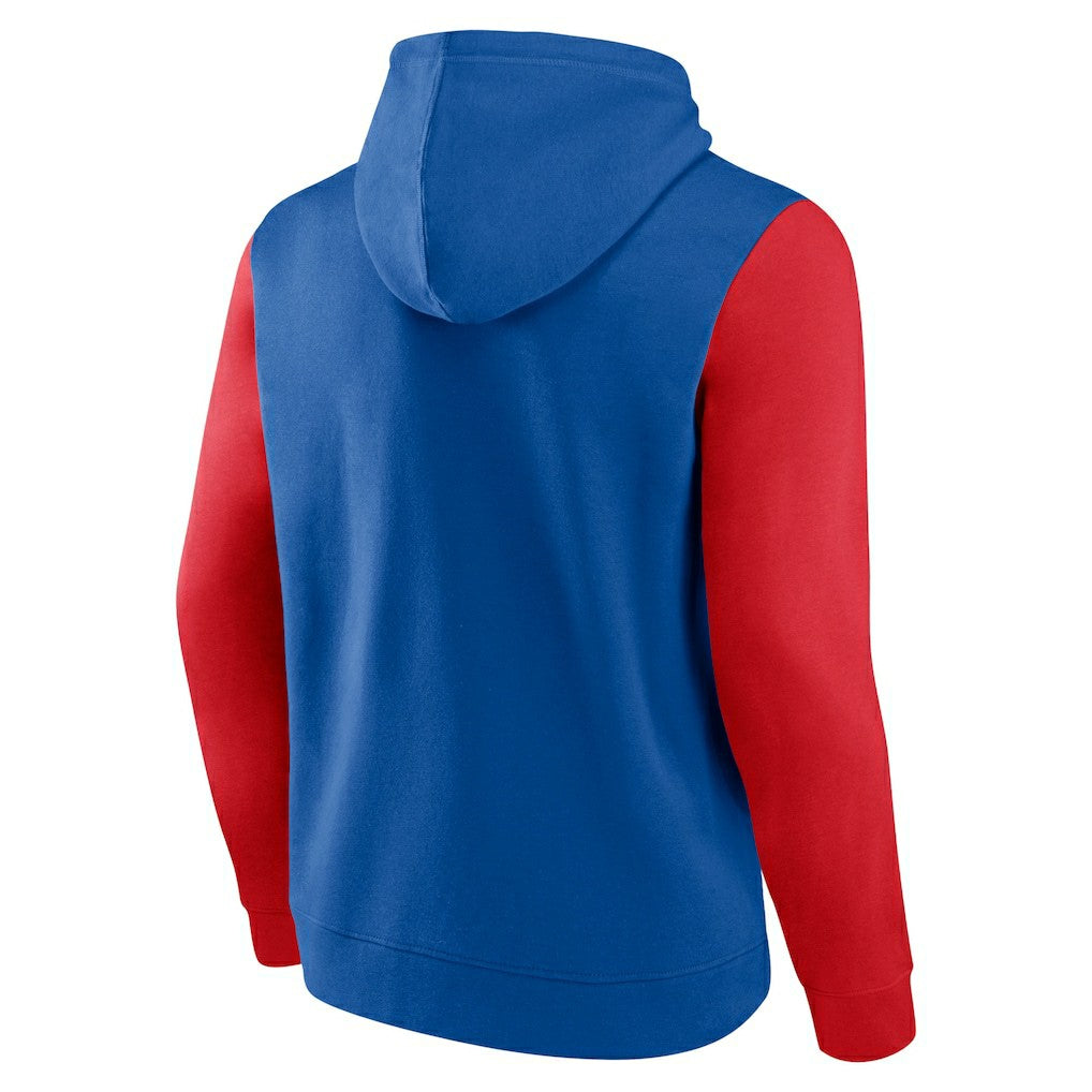 Philadelphia 76ers Big & Tall Bold Attack Pullover Hoodie - Royal/Red | Fanatics discount