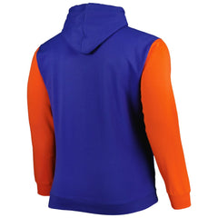 New York Knicks Big & Tall Bold Attack Pullover Hoodie - Blue/Orange | Fanatics for sale