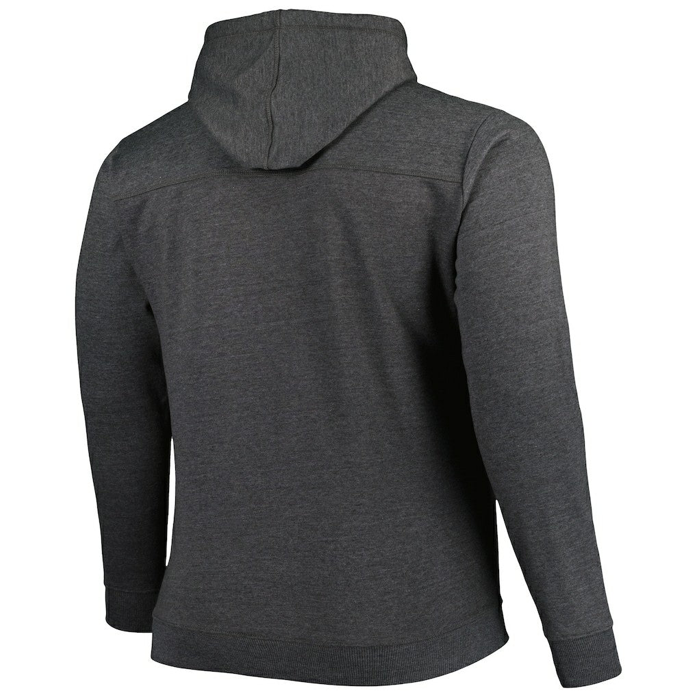 Brooklyn Nets Big & Tall Down and Distance Full-Zip Hoodie - Heathered Black | Fanatics for sale