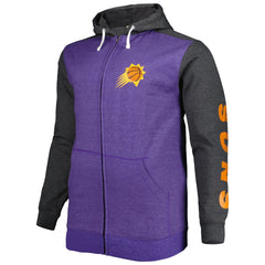 Phoenix Suns Big & Tall Down and Distance Full-Zip Hoodie - Purple/Heathered Black | Fanatics online