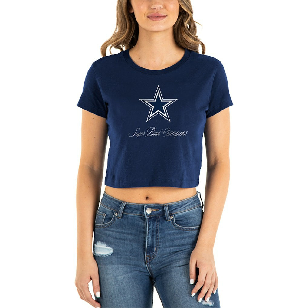 Dallas Cowboys New Era Women's Historic Champs T-Shirt - Navy discount