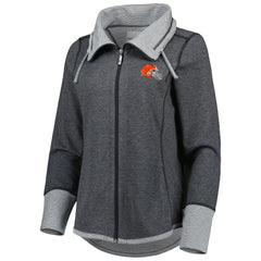 Cleveland Browns Women's Sport Sun Fade Full-Zip Sweatshirt - Heathered Black online