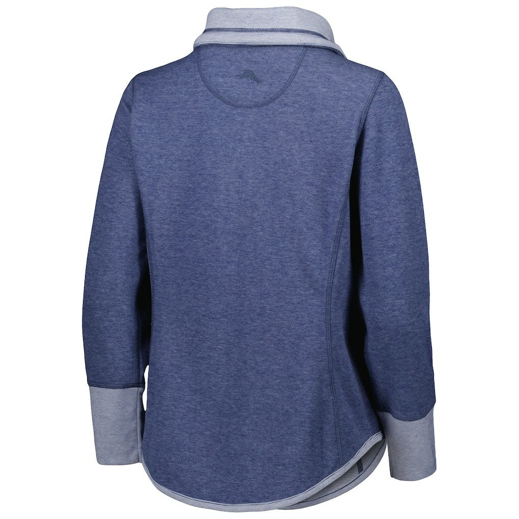 Dallas Cowboys Women's Sport Sun Fade Full-Zip Sweatshirt - Heathered Navy outlet