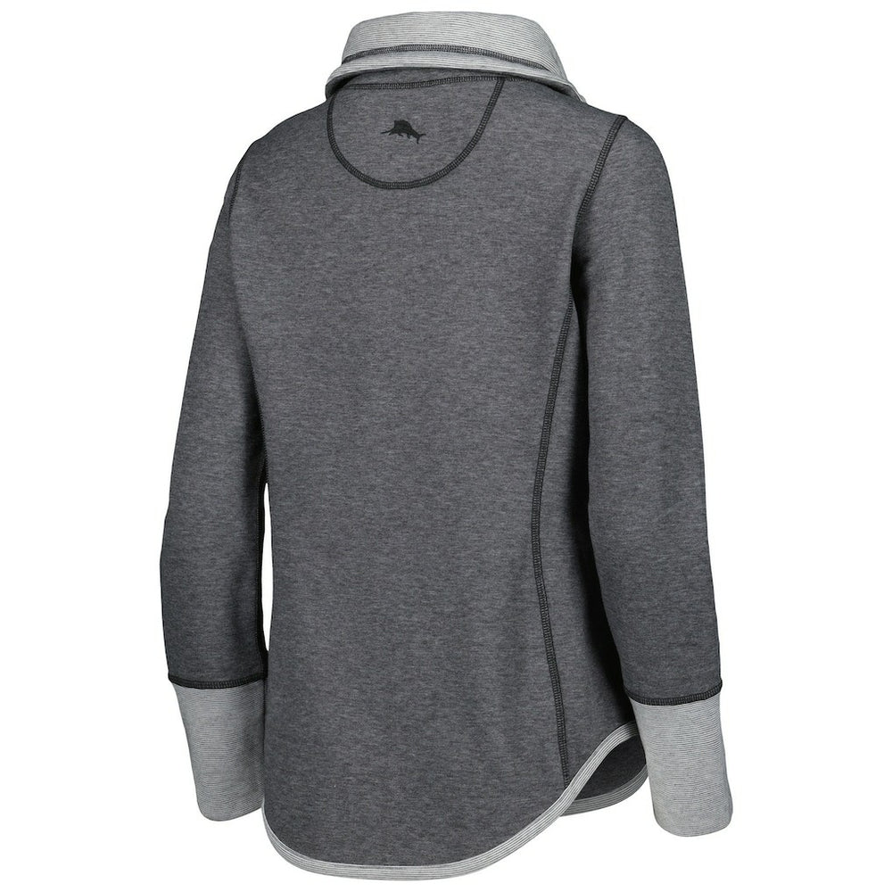 Las Vegas Raiders Women's Sport Sun Fade Full-Zip Sweatshirt - Heathered Black on sale