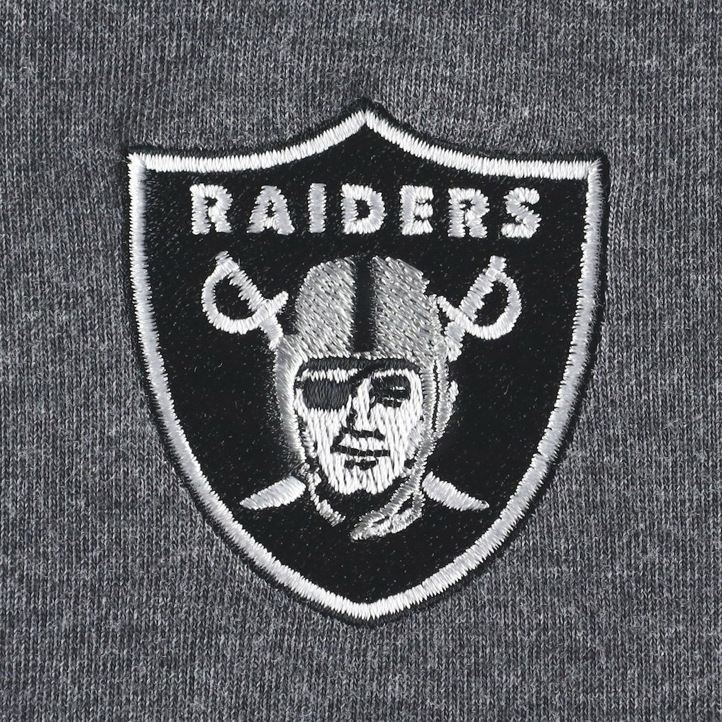Las Vegas Raiders Women's Sport Sun Fade Full-Zip Sweatshirt - Heathered Black on sale