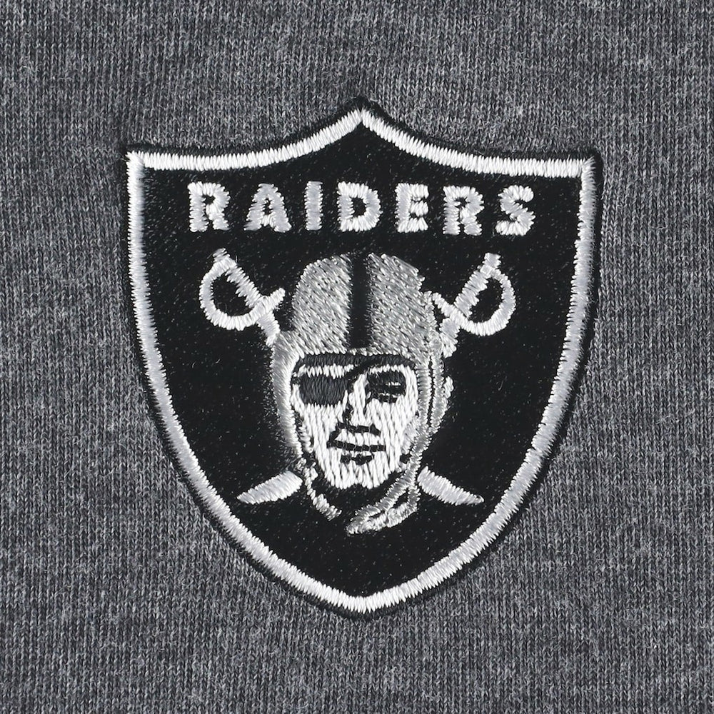 Las Vegas Raiders Women's Sport Sun Fade Full-Zip Sweatshirt - Heathered Black on sale