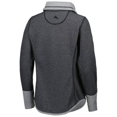 New Orleans Saints Women's Sport Sun Fade Full-Zip Sweatshirt - Heathered Black on sale