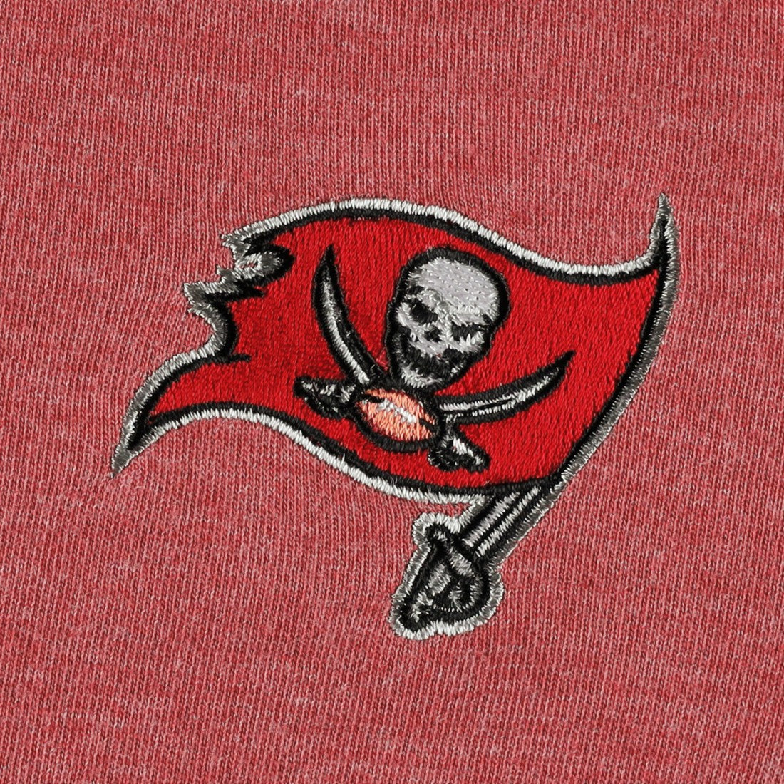 Tampa Bay Buccaneers Women's Sport Sun Fade Full-Zip Sweatshirt - Heathered Red discount