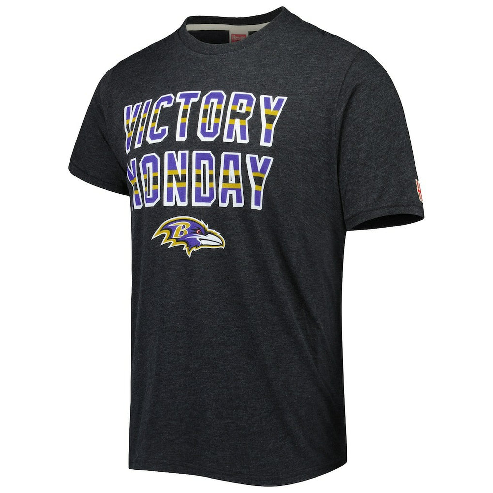 Baltimore Ravens Homage Victory Monday Tri-Blend T-Shirt - Charcoal sale