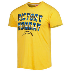 Los Angeles Chargers Homage Victory Monday Tri-Blend T-Shirt - Gold sale