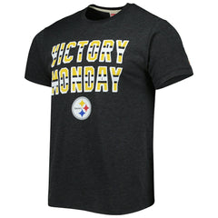 Pittsburgh Steelers Homage Victory Monday Tri-Blend T-Shirt - Charcoal discount
