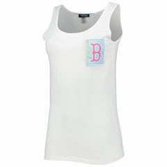 Boston Red Sox Refried Apparel Women's Tie-Dye Tank Top - White