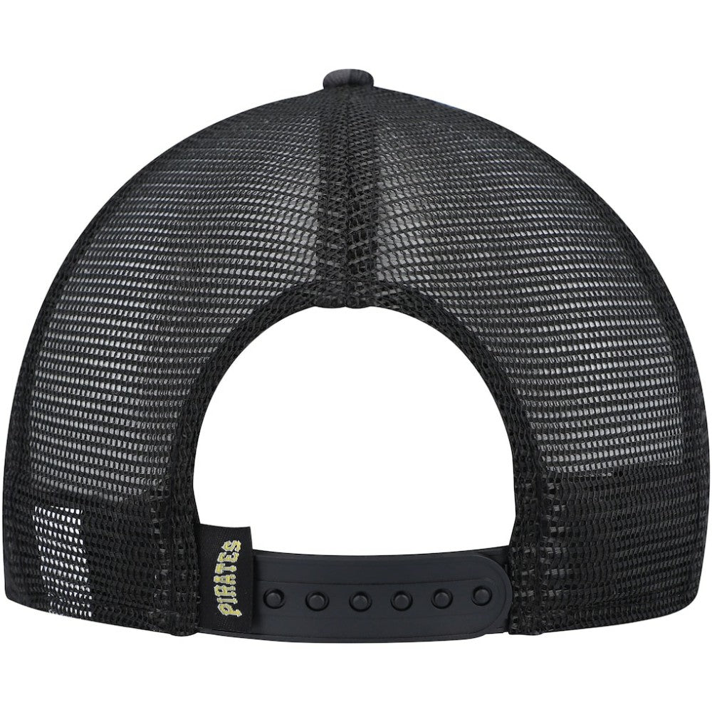 Pittsburgh Pirates Repeat A-Frame 9FIFTY Trucker Snapback Hat - Black | New Era