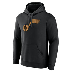 Utah Jazz Hardwood Logo Pullover Hoodie - Black cheap