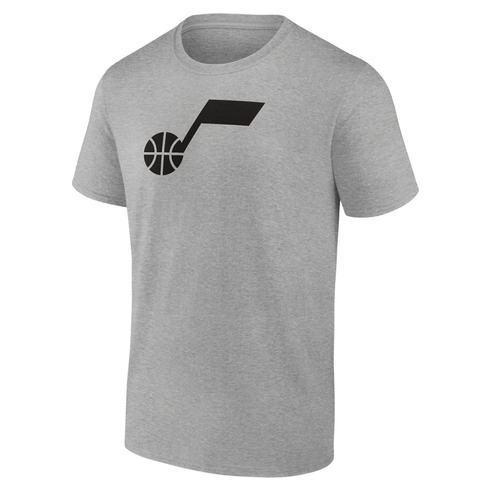 Utah Jazz Solid Primary Logo T-Shirt - Heathered Gray sale