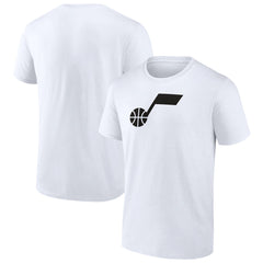 Utah Jazz Solid Primary Logo T-Shirt - White on sale
