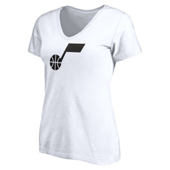 Utah Jazz Women's Primary Team Logo V-Neck T-Shirt - White shop