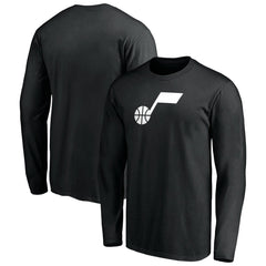Utah Jazz Primary Logo Team Long Sleeve T-Shirt - Black cheap