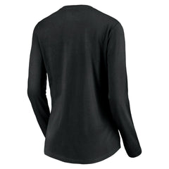 Utah Jazz Women's Primary Logo Team Long Sleeve V-Neck T-Shirt - Black sale
