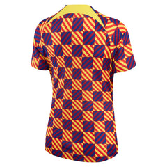 Barcelona Women's 2022/23 Pre-Match Raglan Performance Top - Yellow | Nike sale