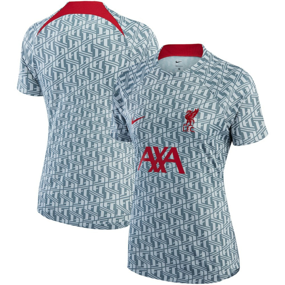 Liverpool Women's 2022/23 Pre-Match Raglan Performance Top - Gray | Nike on sale