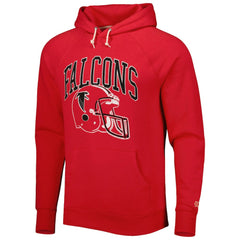 Atlanta Falcons Homage Retro Helmet Tri-Blend Raglan Pullover Hoodie - Red online