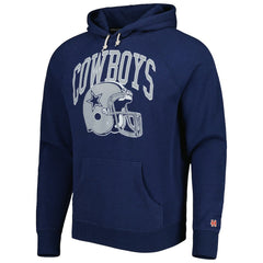 Dallas Cowboys Homage Retro Helmet Tri-Blend Raglan Pullover Hoodie - Navy online