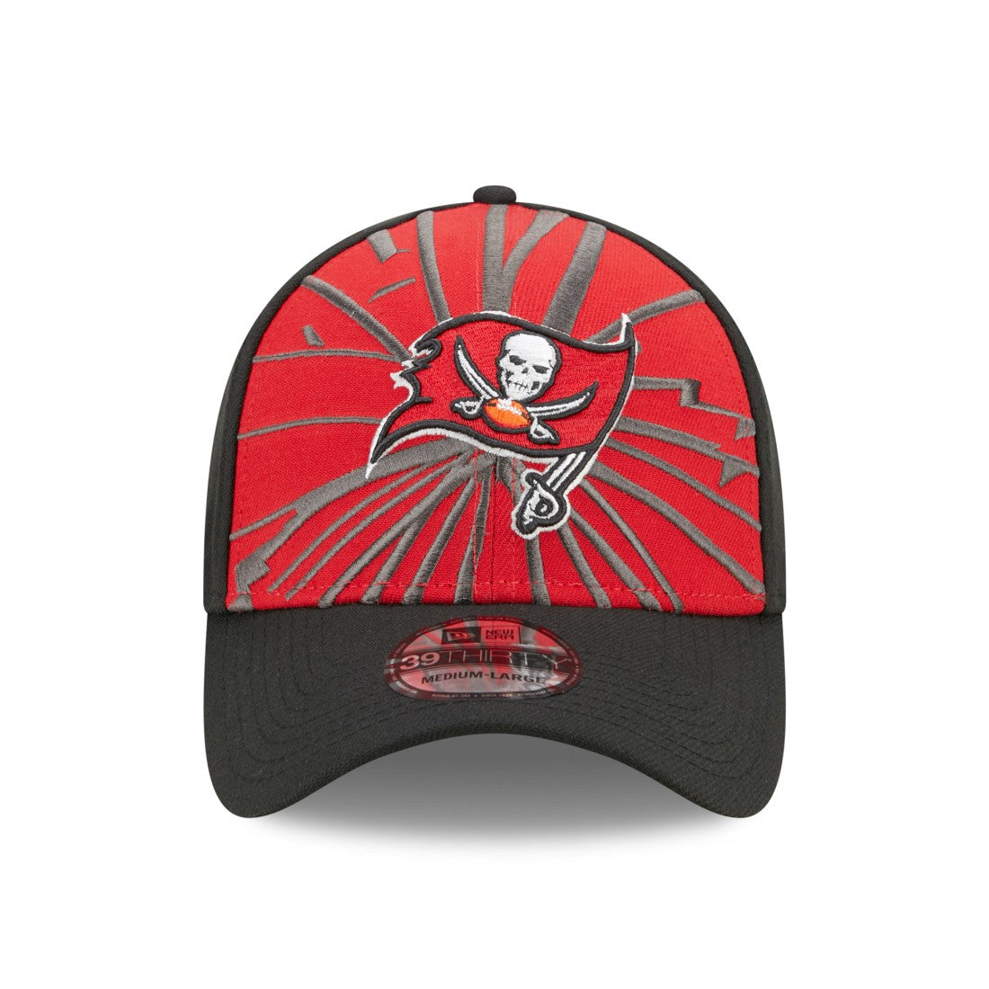 Tampa Bay Buccaneers New Era Shattered 39THIRTY Flex Hat - Red/Black on sale