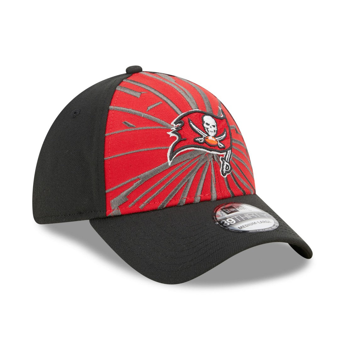 Tampa Bay Buccaneers New Era Shattered 39THIRTY Flex Hat - Red/Black on sale