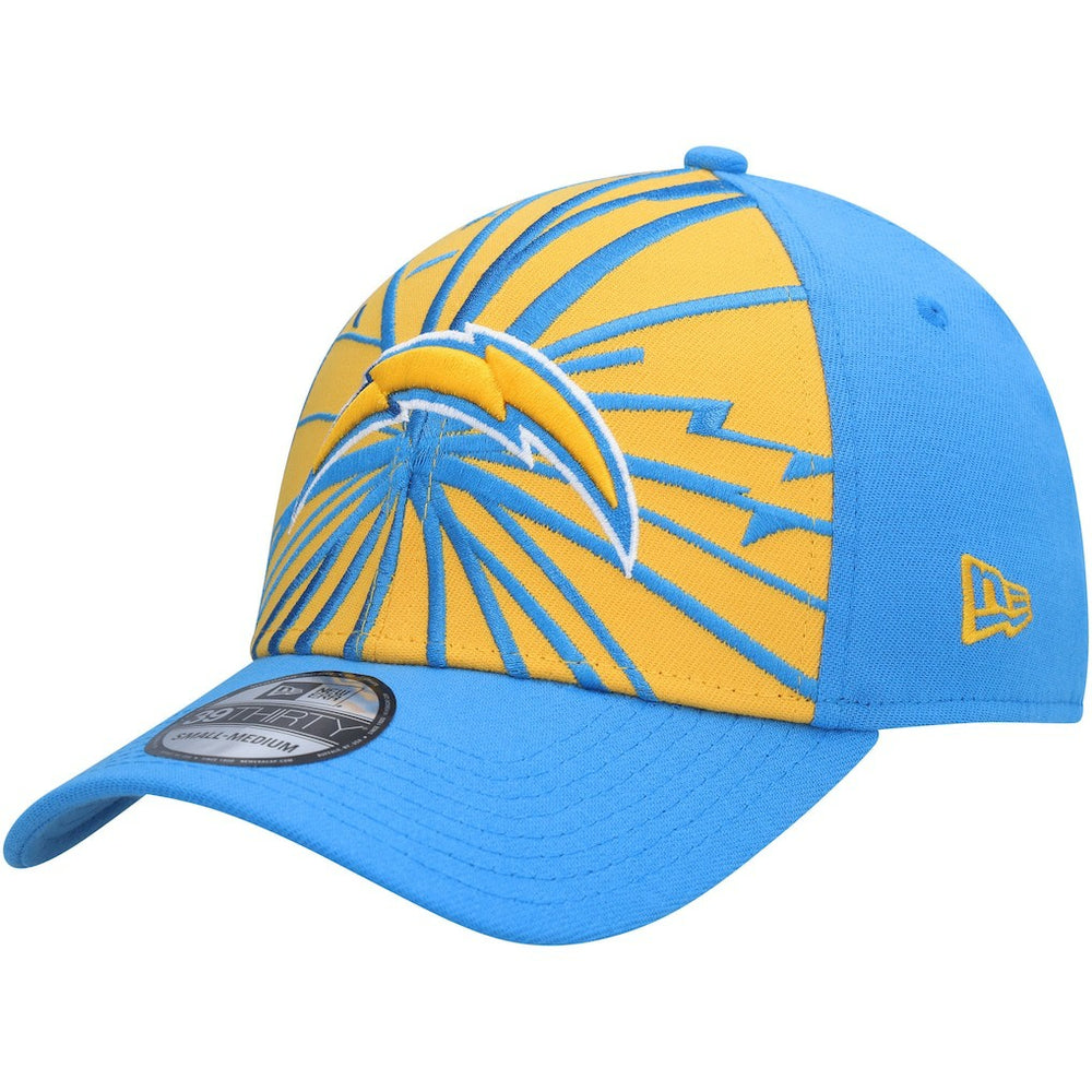 Los Angeles Chargers New Era Shattered 39THIRTY Flex Hat - Gold/Powder Blue discount