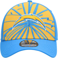 Los Angeles Chargers New Era Shattered 39THIRTY Flex Hat - Gold/Powder Blue discount