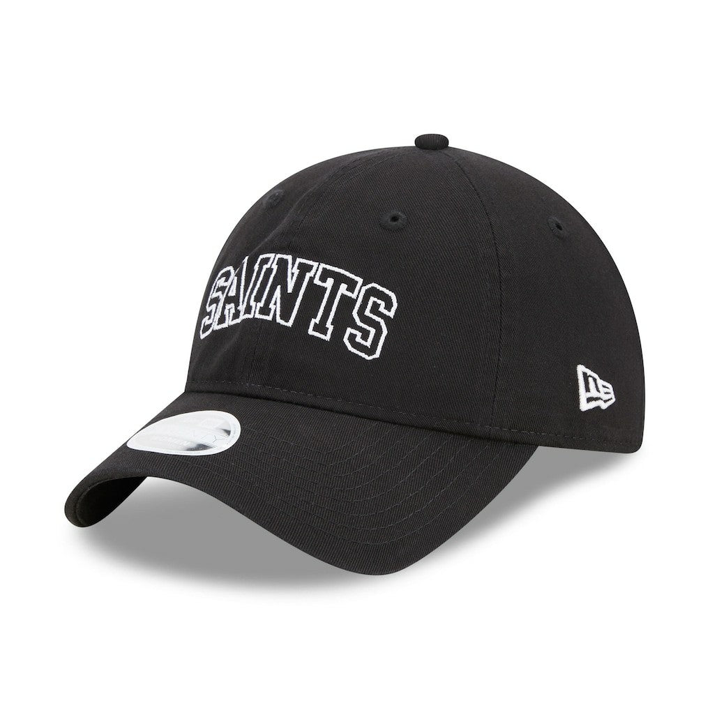 New Orleans Saints New Era Women's Collegiate 9TWENTY Adjustable Hat - Black for sale