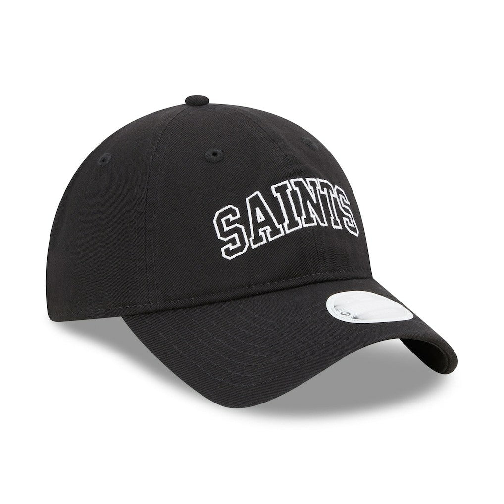 New Orleans Saints New Era Women's Collegiate 9TWENTY Adjustable Hat - Black for sale