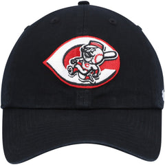 Cincinnati Reds Cooperstown Collection Clean Up Adjustable Hat - Black | 47 brand