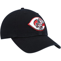 Cincinnati Reds Cooperstown Collection Clean Up Adjustable Hat - Black | 47 brand