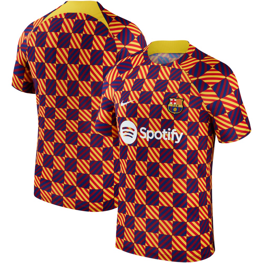 Barcelona 2023/24 Pre-Match Performance Top - Yellow | Nike on sale