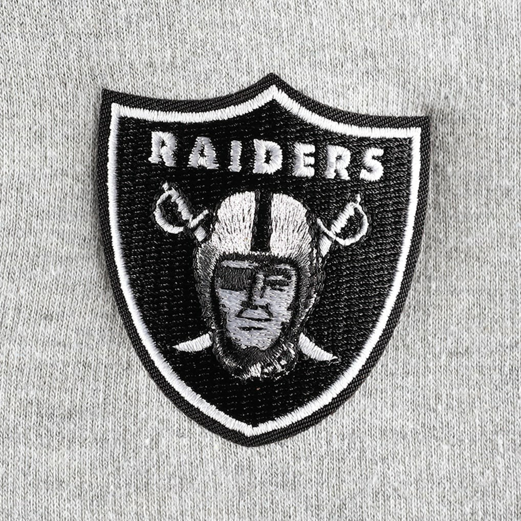 Las Vegas Raiders Antigua Women's Lightweight Jackpot Raglan Half-Zip Pullover Hoodie - Heather Gray sale