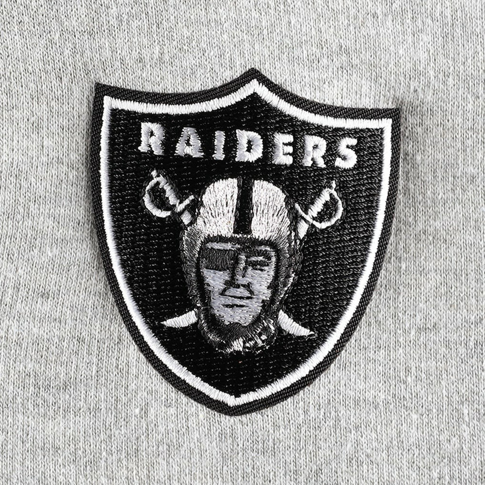 Las Vegas Raiders Antigua Women's Lightweight Jackpot Raglan Half-Zip Pullover Hoodie - Heather Gray sale