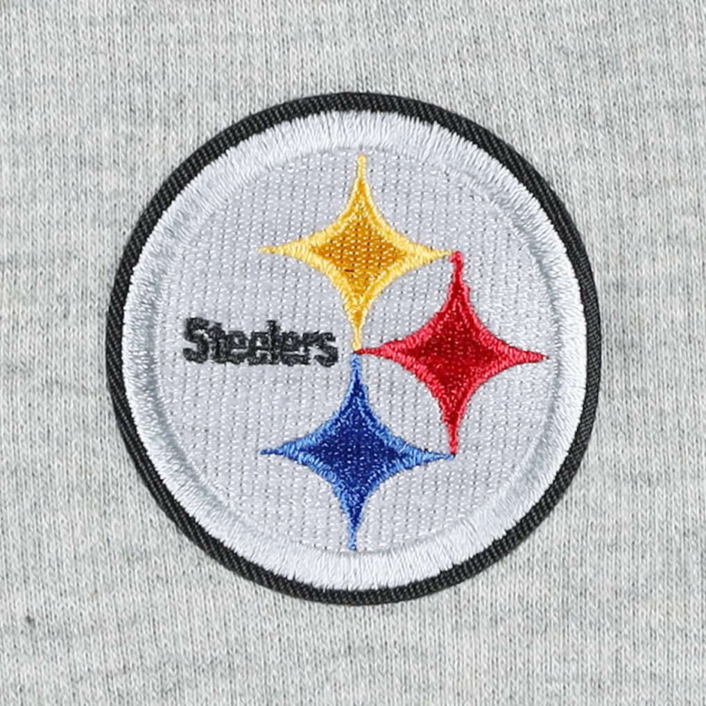 Pittsburgh Steelers Antigua Women's Lightweight Jackpot Raglan Half-Zip Pullover Hoodie - Heather Gray outlet