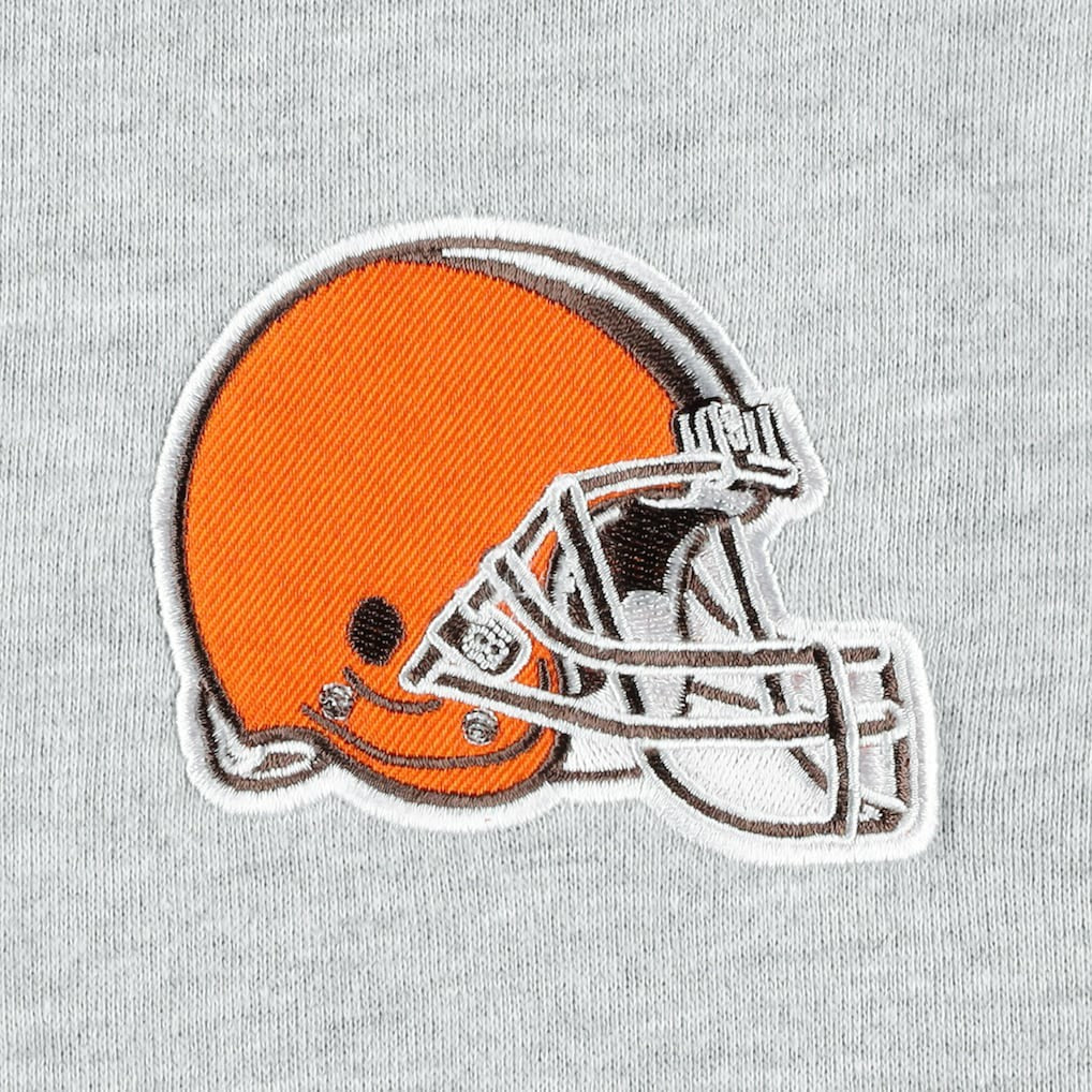 Cleveland Browns Big & Tall Fleece Raglan Full-Zip Hoodie Jacket - Heather Gray discount