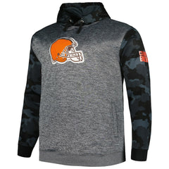 Cleveland Browns Big & Tall Camo Pullover Hoodie - Heather Charcoal for sale
