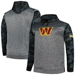 Washington Commanders Big & Tall Camo Pullover Hoodie - Heather Charcoal outlet