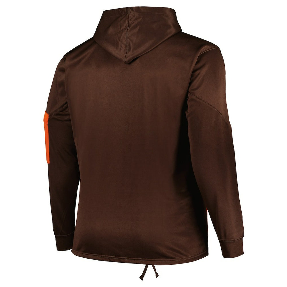 Cleveland Browns Big & Tall Pullover Hoodie - Brown discount