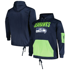 Seattle Seahawks Big & Tall Pullover Hoodie - College Navy outlet