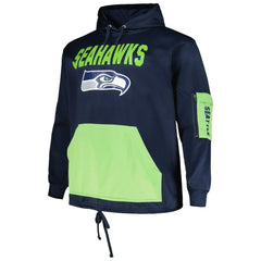 Seattle Seahawks Big & Tall Pullover Hoodie - College Navy outlet