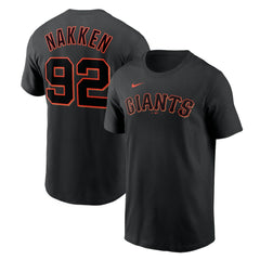Alyssa Nakken San Francisco Giants Name & Number T-Shirt - Black | Nike