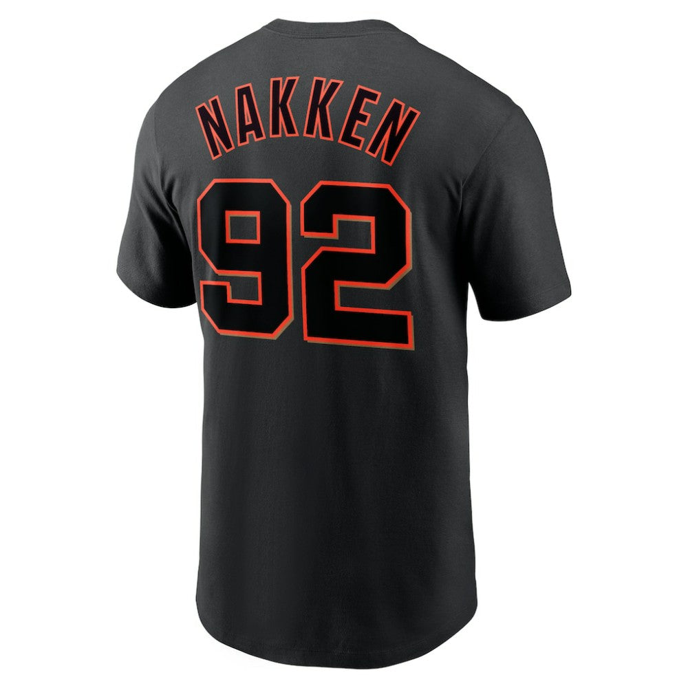 Alyssa Nakken San Francisco Giants Name & Number T-Shirt - Black | Nike