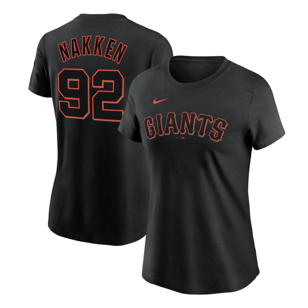 Alyssa Nakken San Francisco Giants Women's Name & Number T-Shirt - Black | Nike