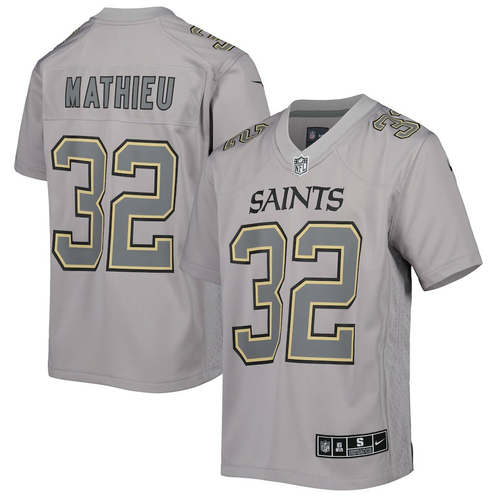 Tyrann Mathieu New Orleans Saints Youth Atmosphere Game Jersey - Gray | Nike on sale